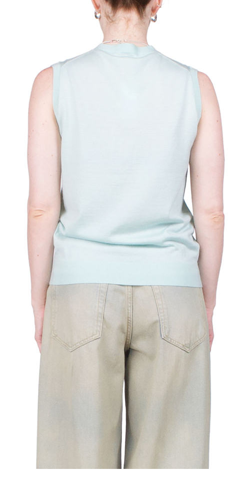 Wool Cashmere Button Vest