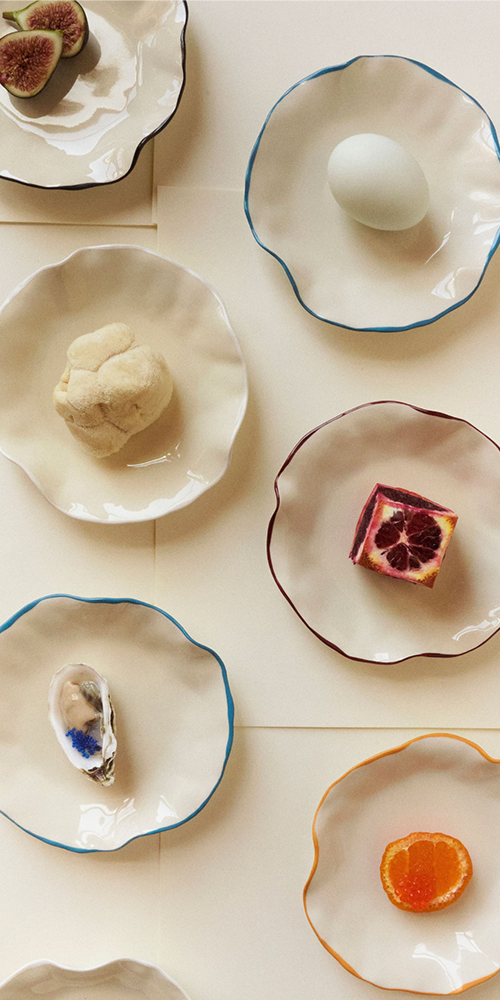 Confete Ribbon Canapé Plates