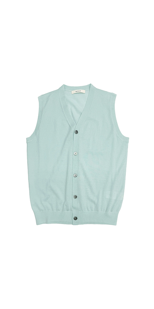 Wool Cashmere Button Vest