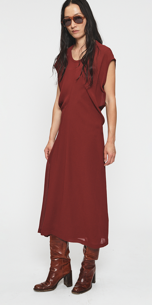 S-Curve Dress Bordeaux