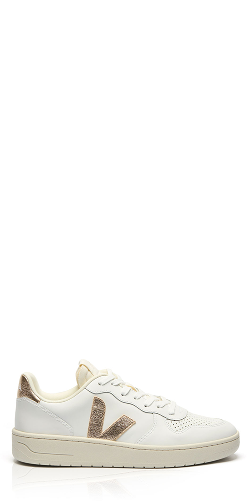 VEJA V-10 Prime Leather Sneakers White Platine Maison Rogue