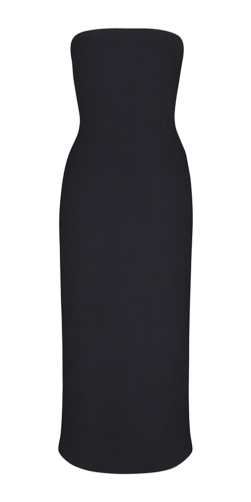 Strapless Midi Dress
