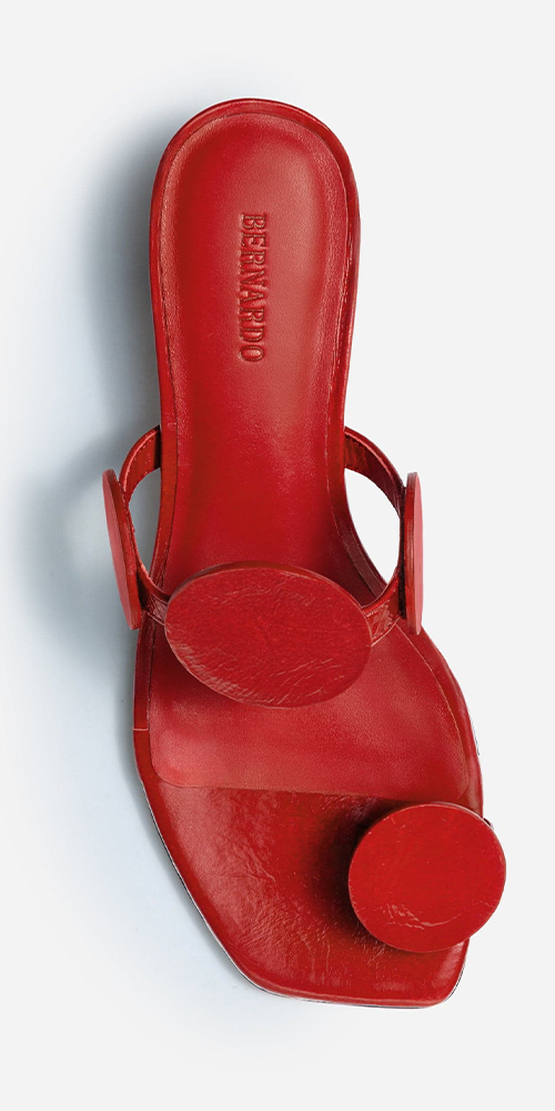 Jupiter Moon Low Heel Sandal Red