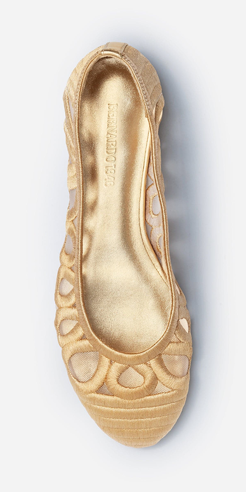 Costa Ballet Flat Gold
