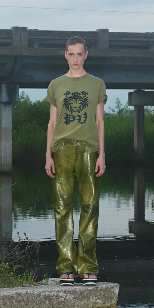PV Tiger Printed Tee Olive