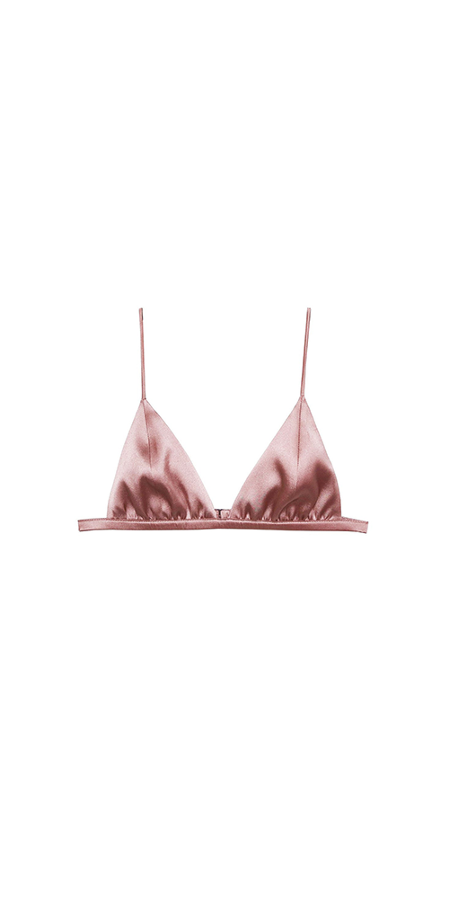 Luxe Triangle Bra Tan