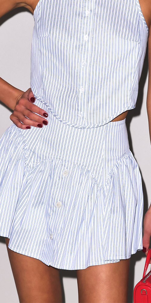Poplin Garter Skort