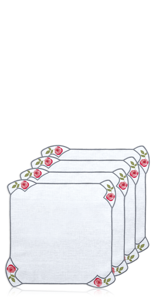Heirloom Petals Napkins, Set of 4