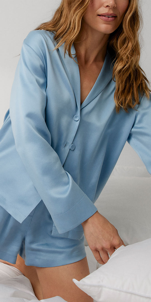 Washable Silk Button Up Long Sleeve