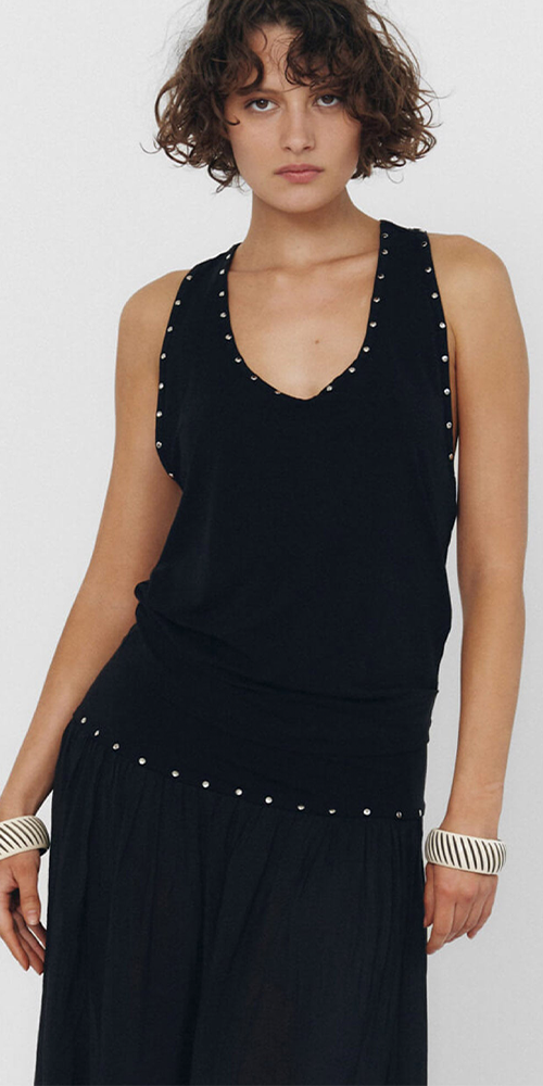 Yuan Tank Top Black