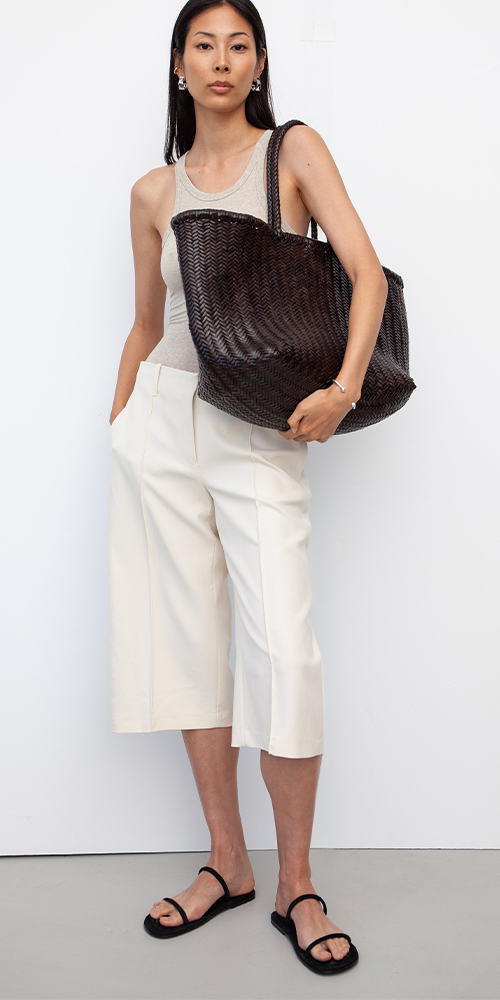 The Mercato Woven Leather Tote Bag