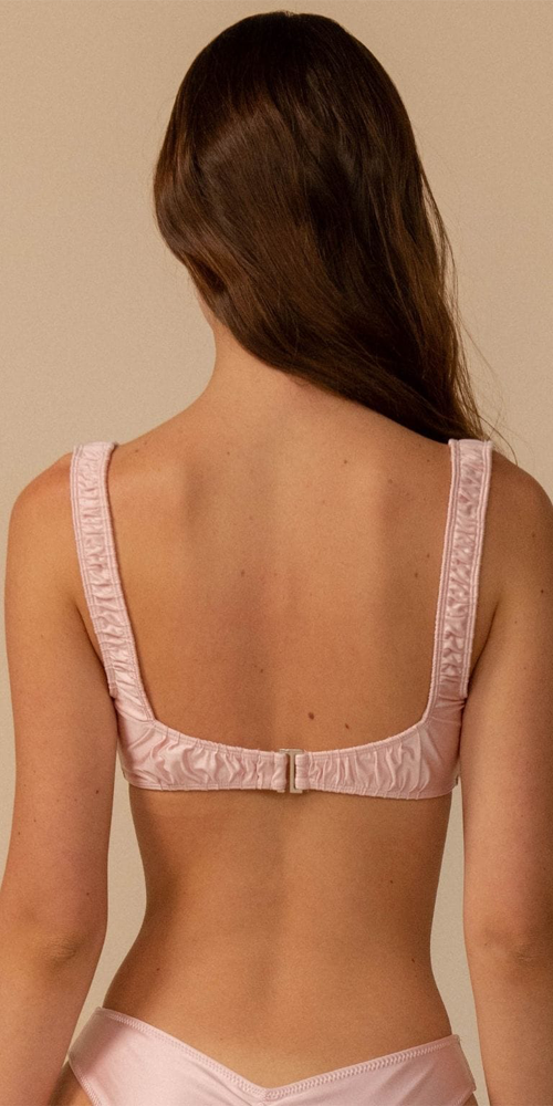 Zoe Bikini Top Pale Blush Silkie