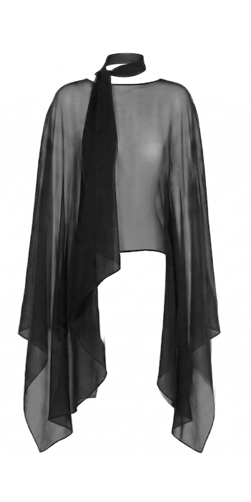 Silk Smoke Caftan Onyx