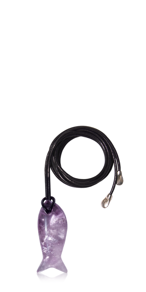 Amethyst Fish Pendant