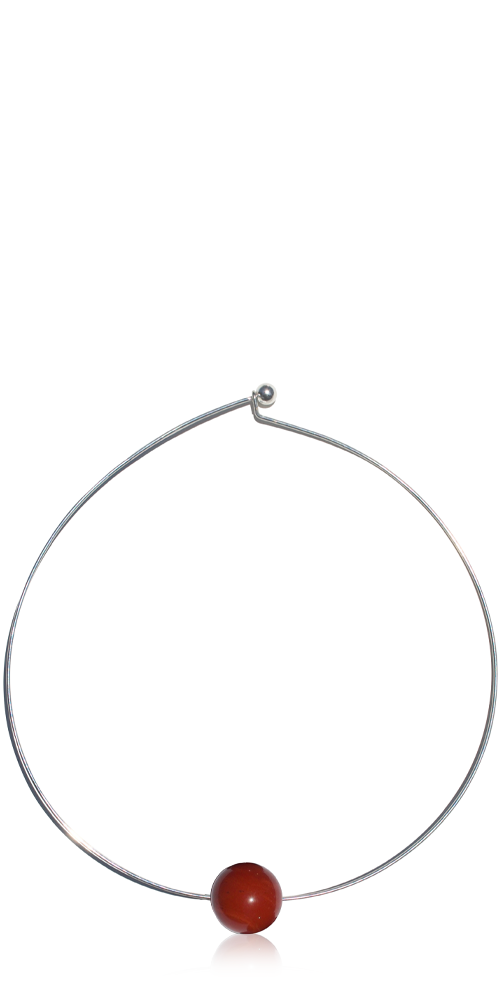 Poppy Jasper Ball Collar