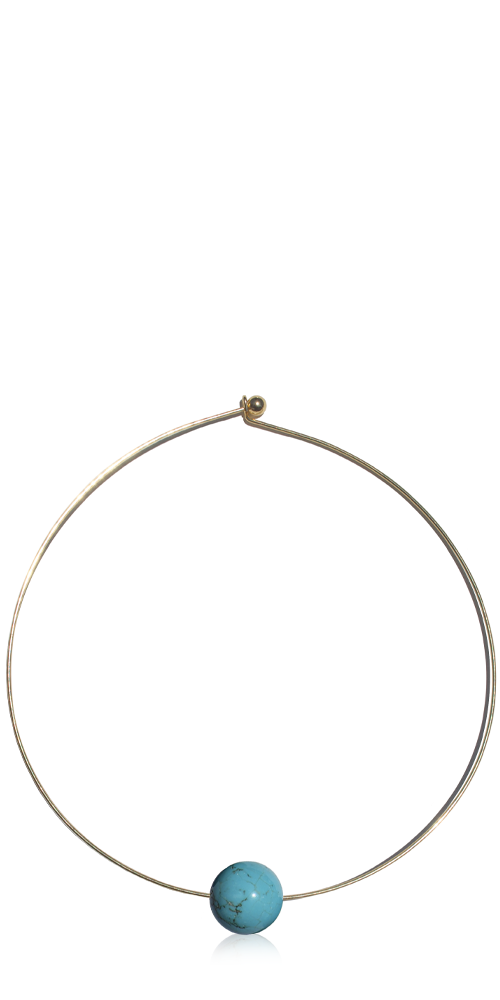 Kingman Turquoise Ball Collar