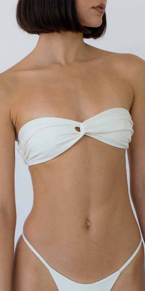 Twisted Bandeau Bikini Top