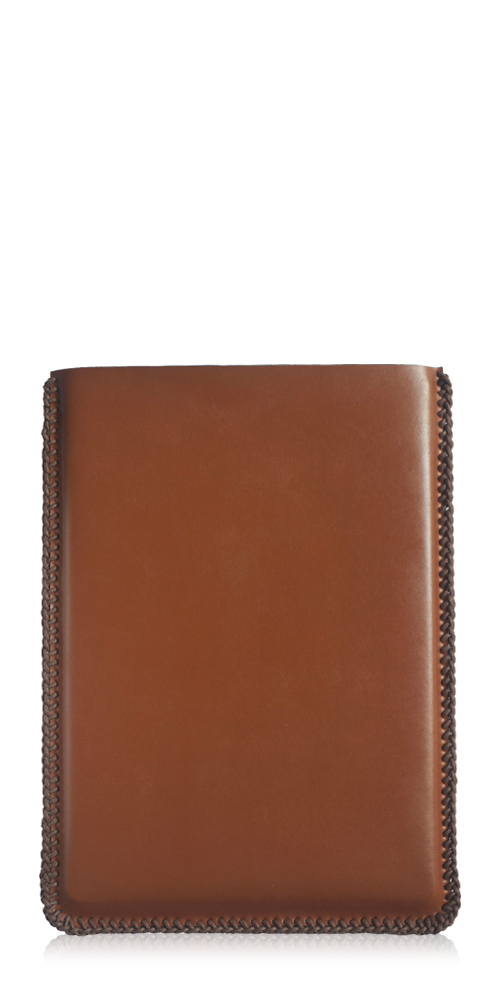 Laced Leather Laptop Sleeve