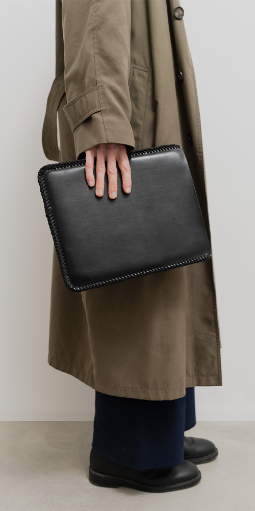 Laced Leather Ipad Sleeve