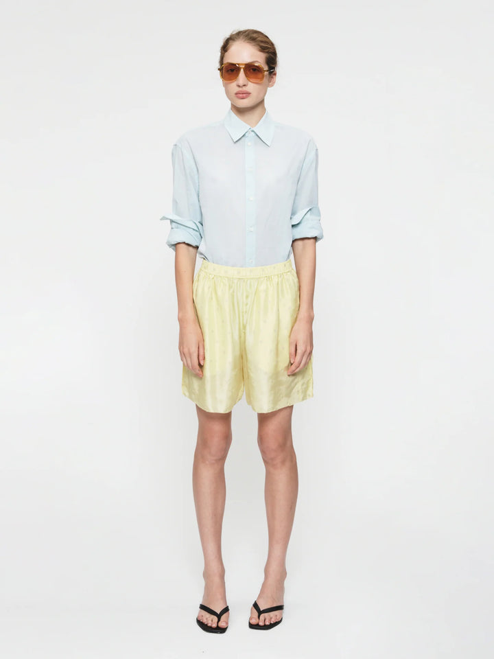 Embroidered Dot Boxers Chamomile