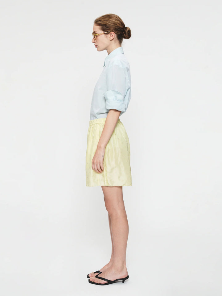 Embroidered Dot Boxers Chamomile
