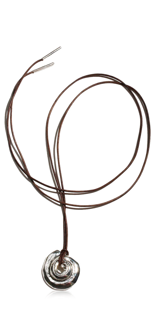 Tumbled Shell on Cord