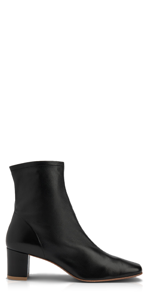 Sofia Leather Ankle Boot Black