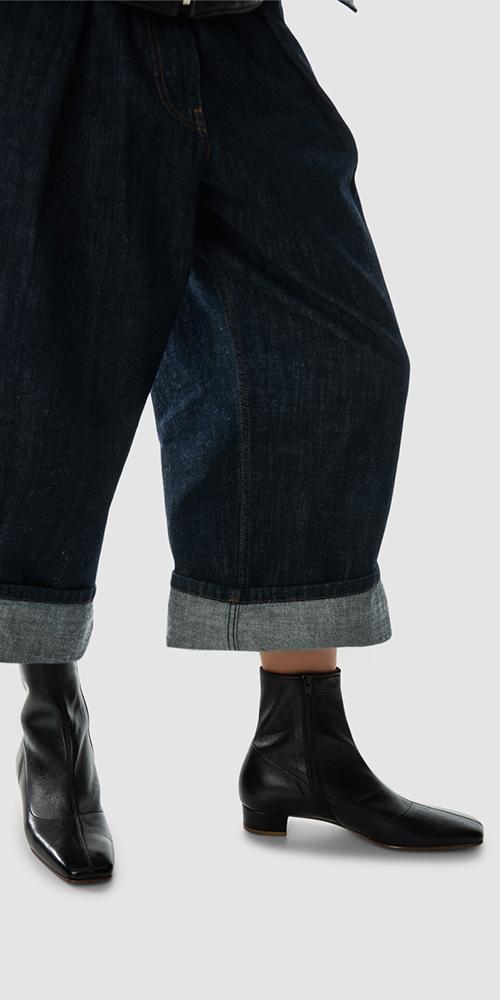 Este Leather Ankle Boot Black