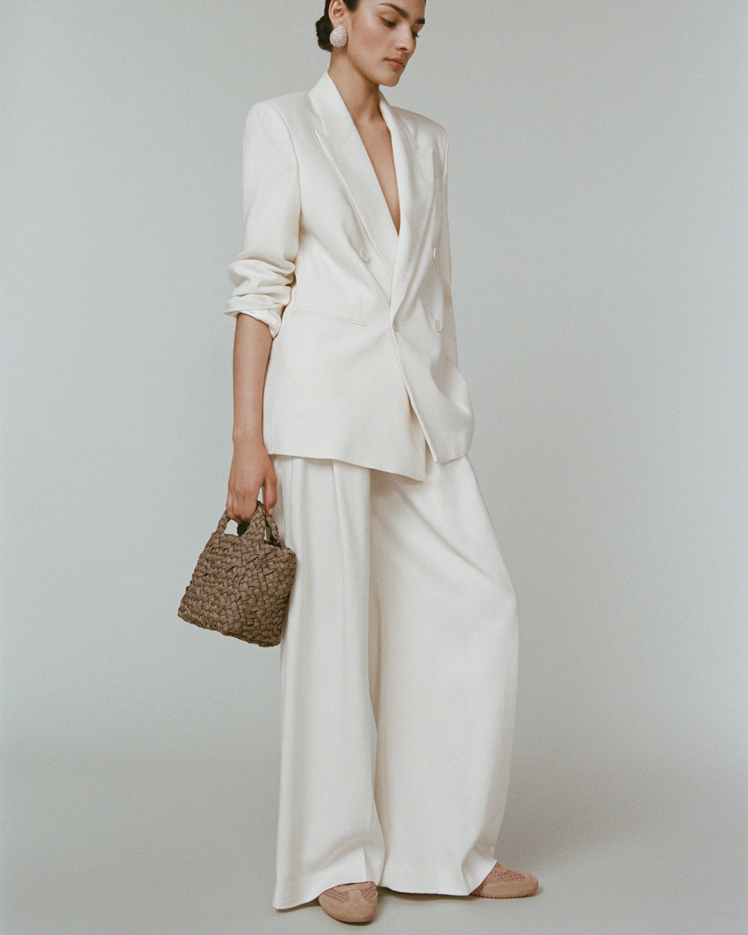 St. Barths Petit Tote Nest Weave Cashmere