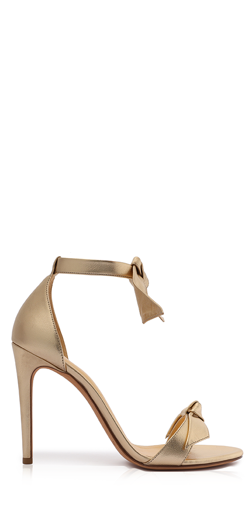 Clarita Leather Sandals 100 Golden