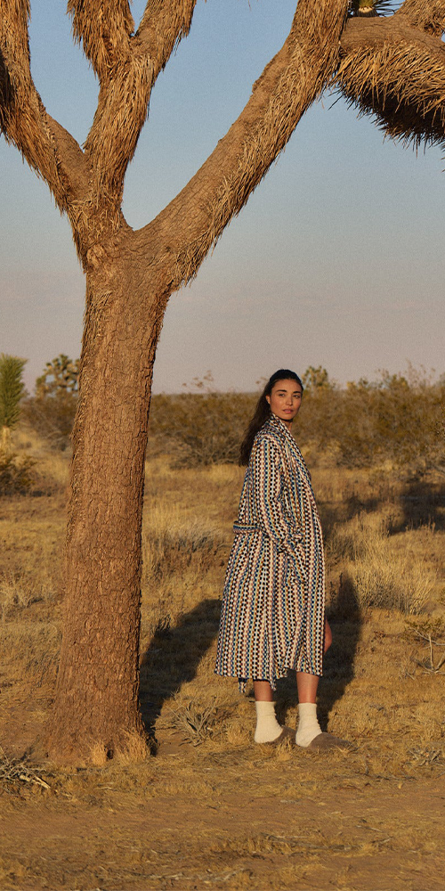 Organic Mosaic Robe Multi
