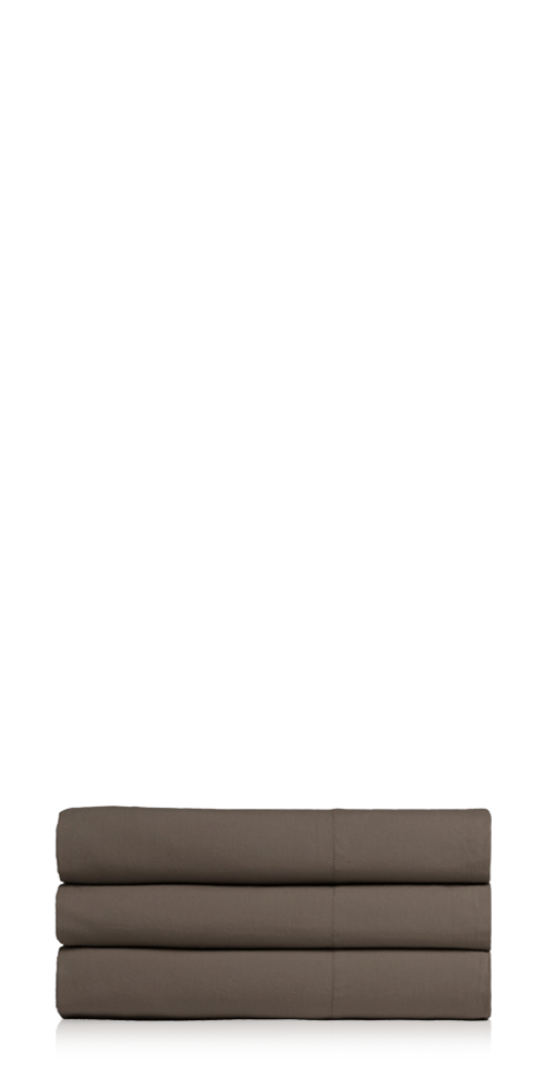 Percale Top Sheet Warm Grey