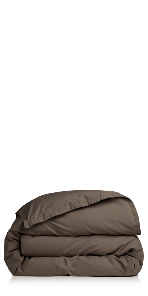 Percale Duvet Cover Warm Grey