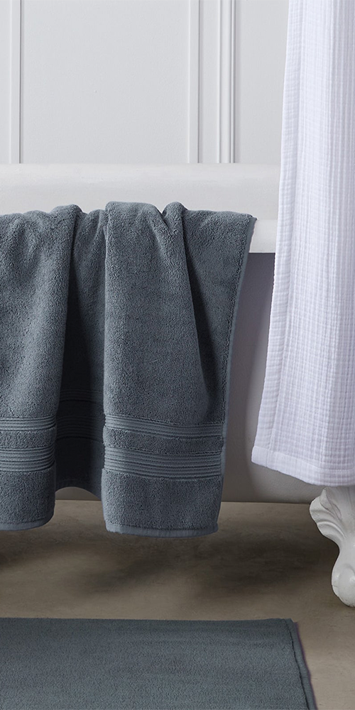 Classic Turkish Cotton Tub Mat Dusk