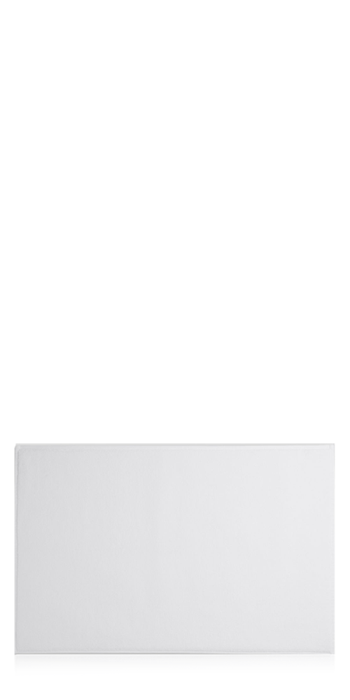 Classic Turkish Cotton Tub Mat White