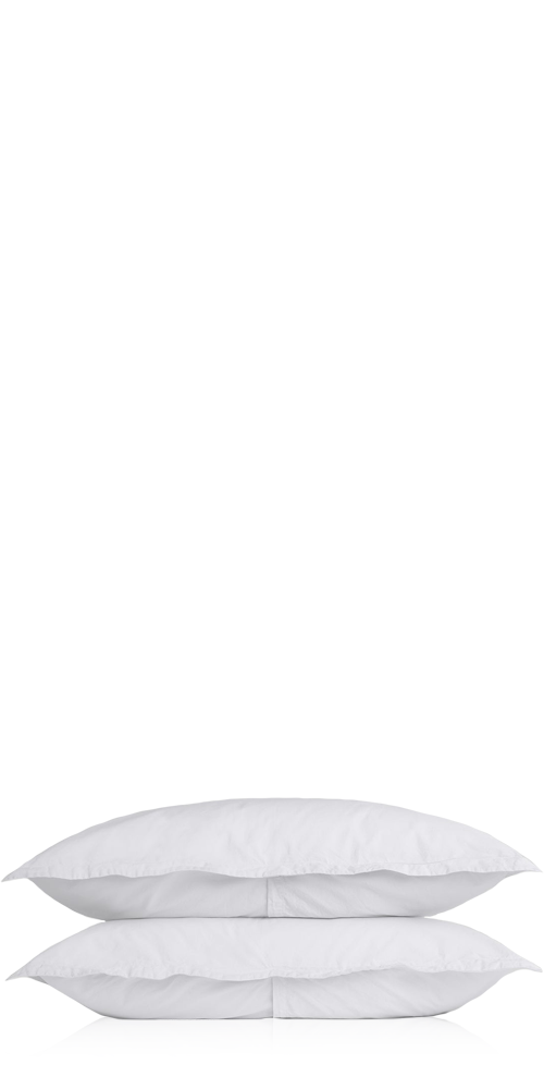Percale Sham Set White