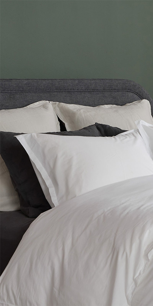 Percale Sham Set White