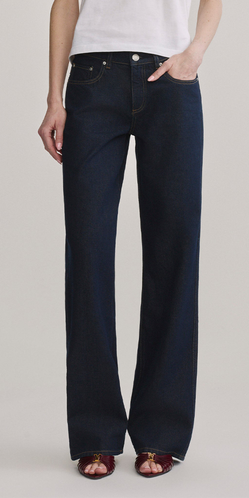 Drue Straight Low-Rise 32" Jeans Harvest Moon