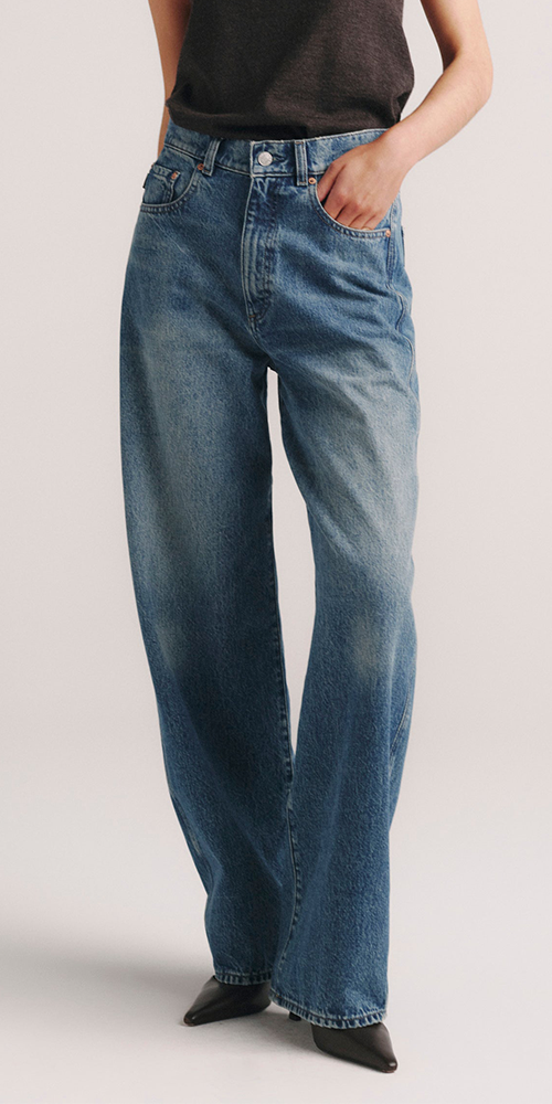 Taylor Relaxed Barrel Ultra High Rise 31" Jeans Endless Sea