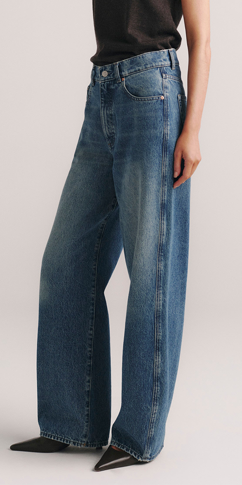 Taylor Relaxed Barrel Ultra High Rise 31" Jeans Endless Sea