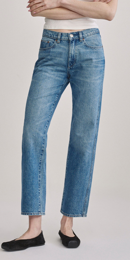 Dakota Slim Straight Low-Rise Jeans Endless Sea