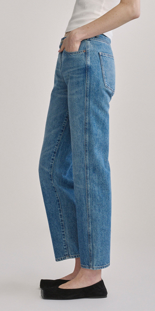Dakota Slim Straight Low-Rise Jeans Endless Sea
