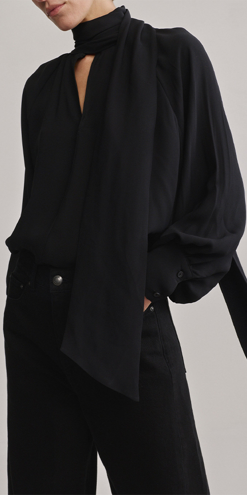 Sylvia Blouse Black