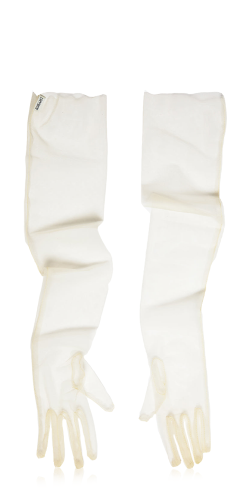 Sheer Opera Gloves Pearl