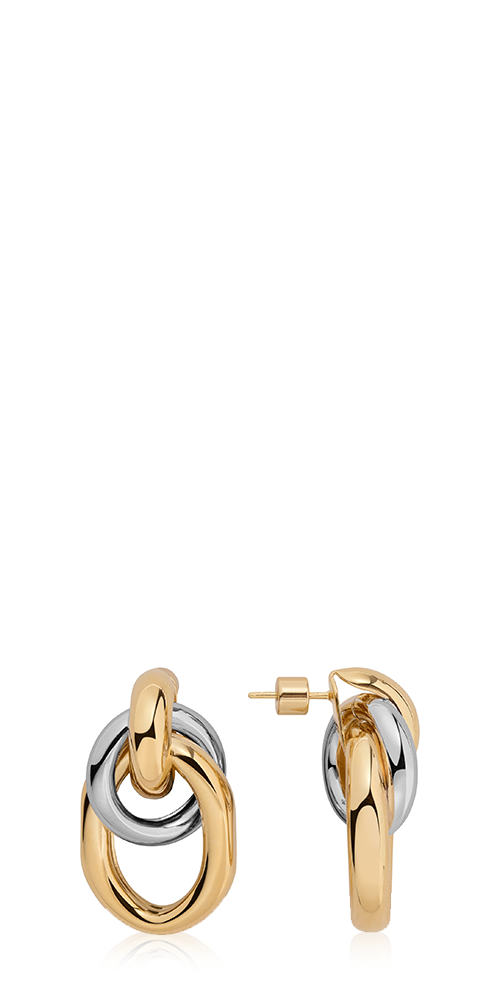 Two Tone Ami Earrings