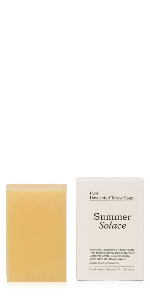 Pure Unscented Tallow Bar Soap
