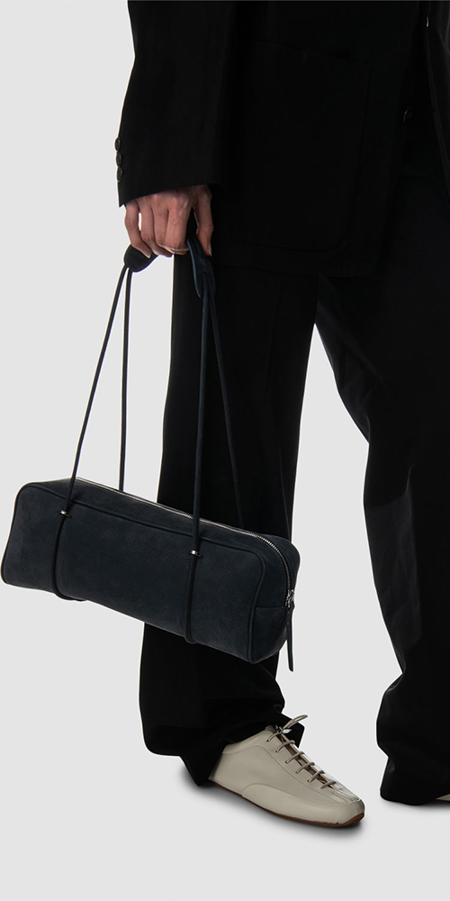 Kimberly Nubuck Shoulder Bag Cavolo Nero