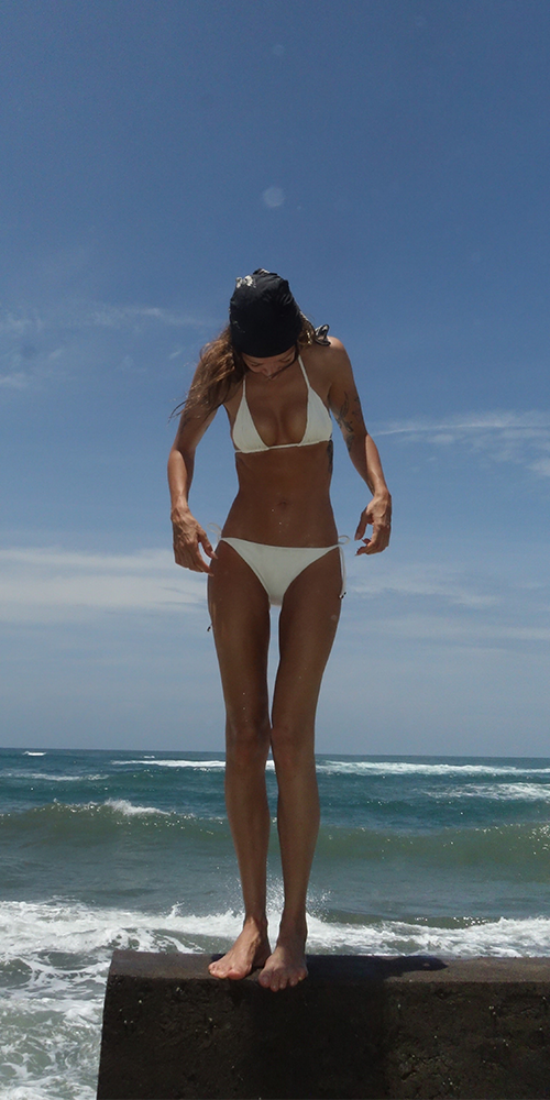 String Triangle Bikini Top
