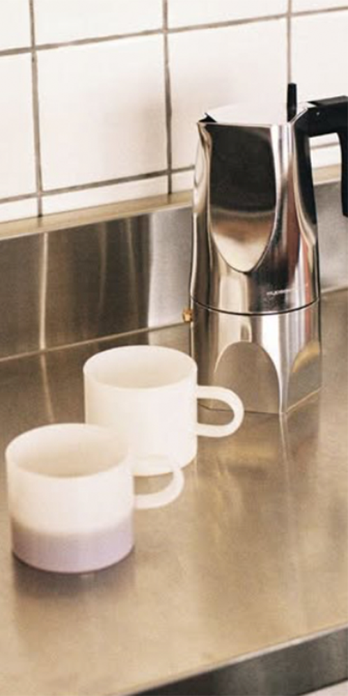 Lotta Coffee/Tea Cup White Jade,  Set of 2