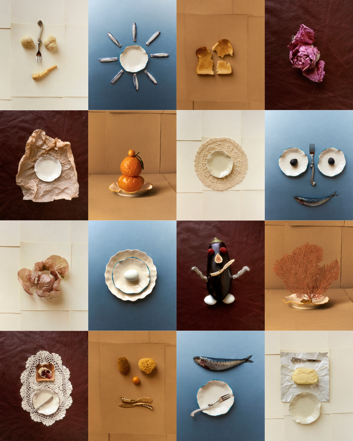 Confete Ribbon Canapé Plates